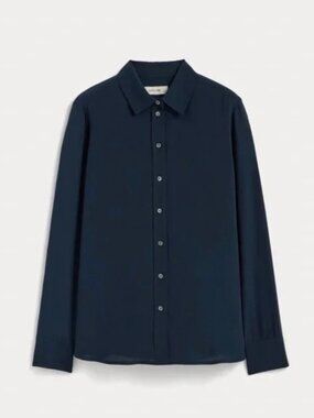 Everlane Long Sleeve Silk Top